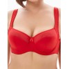 Бюстгальтер полумягкий с подкроем Lina A 6016 красный, Цвет: красный, Размеры: 85E
