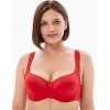 Бюстгальтер полумягкий с подкроем Lina A 6016 красный, Цвет: красный, Размеры: 85E, изображение 3