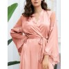 Шелковый халат длиной в пол Mia-Amore AURELIA 3899 чайная роза, Цвет: чайная роза, Размеры: 2XL/3XL, изображение 4
