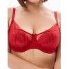 Бюстгальтер мягкая чашка балконет Milavitsa 124970 рубин, Цвет: рубин, Размеры: 80C