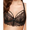 Кружевной мягкий бюстгальтер с оригинальной спинкой Gorteks CHARLIZE B2 M черный, Цвет: черный, Размеры: 75C