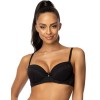 Бюстгальтер балконет с пуш-ап MAT PATRICE czarny M-0199-11, Цвет: черный, Размеры: 65E, изображение 3
