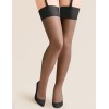 Чулки под пояс Gabriella 166 CHER PLUS 15 den чёрный, Цвет: чёрный, Размеры: 5/6