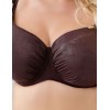 Мягкий бюстгальтер от купальника Kris Line KORFU soft roma, Цвет: коричневый, Размеры: 100FF, изображение 5