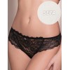 Кружевные трусы бразилиана Leilieve SEDUCTION C1500 seta, Цвет: seta (молочный), Размеры: L