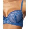 Бюстгальтер балконет пуш-ап MAT MARINA niebieski M-3637-11, Цвет: голубой, Размеры: 65E, изображение 4