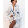 Атласный халат- кимоно Sensis GLADYS, Цвет: белый, Размеры: L/XL