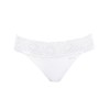Трусы танга с кружевной резинкой Janira DOLCE MICRO 1032102 blanco, Цвет: blanco (белый), Размеры: S, изображение 3