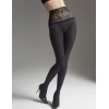 Колготки с широким кружевным поясом Marilyn EXCLUSIVE SLIM EMOTION 60 den чёрный, Цвет: чёрный, Размеры: 1/2, изображение 2