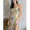 Длинная шелковая сорочка Mia-Amore IOLANTA 3958, Цвет: мультицвет, Размеры: XL