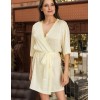 Халат-кимоно атласный Mia-Amore MARGO 7847 шампань, Цвет: шампань, Размеры: L/XL, изображение 4