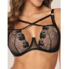 Мягкий кружевной бюстгальтер Kinga AURA 1062-SC, Цвет: черный, Размеры: 75F