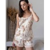 Шелковый комплект топ и шорты Mia-Amore AMELY 5042 молоко, Цвет: молоко, Размеры: 3XL
