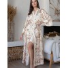 Длинный халат-кимоно Mia-Amore AMELY 5049 молоко, Цвет: молоко, Размеры: 4XL/5XL, изображение 3