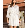Атласный халат Mia-Amore MISTY 7263 белый, Цвет: белый, Размеры: L/XL, изображение 5