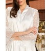Атласный халат Mia-Amore MISTY 7263 белый, Цвет: белый, Размеры: L/XL, изображение 4