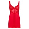 Сорочка и стринги Obsessive AMOR CHEMISE CHERRIS, Цвет: красный, Размеры: S/M, изображение 3