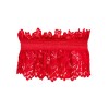 Кружевная подвязка Obsessive AMOR GARTER CHERRIS, Цвет: красный, Размеры: UN, изображение 3