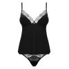 Комплект Obsessive BELLA ROU TOP & PANTIES, Цвет: черный, Размеры: XS/S, изображение 3