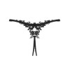 Стринги с доступом Obsessive CELIA NOIR CROTCHLESS THONG, Цвет: черный, Размеры: M/L, изображение 5