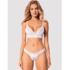 Кружевной комплект Obsessive HEAVENLLY SET, Цвет: белый, Размеры: M/L