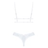 Кружевной комплект Obsessive HEAVENLLY SET, Цвет: белый, Размеры: M/L, изображение 4