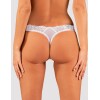 Трусики стринги Obsessive HEAVENLLY THONG, Цвет: белый, Размеры: XS/S, изображение 2