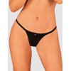 Черные стринги Obsessive MADERRIS THONG, Цвет: черный, Размеры: XS/S