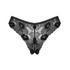 Кружевные трусики Obsessive SERENA LOVE PANTIES, Цвет: черный, Размеры: XS/S, изображение 4