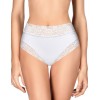 Трусы высокие с кружевной отделкой Janira DOLCE MICRO 1032100 blanco, Цвет: blanco (белый), Размеры: M