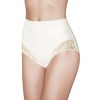 Высокие трусы с кружевом Janira BELLA BEST COMFORT 1032130 BRAGA nacar, Цвет: nacar (крем), Размеры: XL