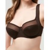 Бюстгальтер полумягкий с подкроем Lina A 6016 коричневый, Цвет: коричневый, Размеры: 75E