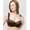 Бюстгальтер полумягкий с подкроем Lina A 6016 коричневый, Цвет: коричневый, Размеры: 75E, изображение 3
