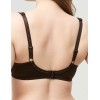 Бюстгальтер полумягкий с подкроем Lina A 6016 коричневый, Цвет: коричневый, Размеры: 75E, изображение 2