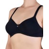 Хлопковый бюстгальтер без косточек Sielei NATURAL COTTON 1452 nero nero, Цвет: nero (черный), Размеры: 80B
