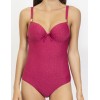 Слитный купальник с формованной чашкой Sielei LX50 sangria, Цвет: sangria (сангрия), Размеры: 75C