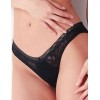 Трусики бразилиана с кружевом Cotonella ADA71 CHARME nero, Цвет: nero (черный), Размеры: XL