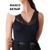 Майка из вискозы с кружевом Cotonella GD193 L_ALTRA bianco, Цвет: bianco (белый), Размеры: S