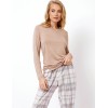 Женская пижама с брюками Aruelle ADRIANE, Цвет: серый/бежевый, Размеры: XS