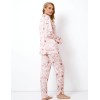 Легкая пижама с брюками Aruelle ASTRID, Цвет: бежевый/розовый, Размеры: S, изображение 3