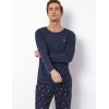 Темно-синяя мужская пижама Aruelle BEN, Цвет: темно-синий, Размеры: XL