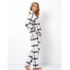Фланелевая пижама с брюками Aruelle CATALINA, Цвет: серый/белый, Размеры: S, изображение 3