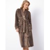 Теплый женский халат Aruelle MABLE BROWN, Цвет: коричневый, Размеры: S, изображение 2