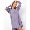 Сорочка рубашечного кроя Aruelle VIVI, Цвет: лаванда, Размеры: XS