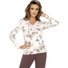 Пижама из вискозы Donna BELINDA pyjamas, Цвет: экрю, Размеры: M