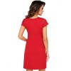Сорочка с кружевными вставками Donna BETTY nightdress RED, Цвет: красный, Размеры: S, изображение 2