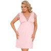 Ночная сорочка из вискозы Donna CELINE PLUS nightdress, Цвет: пудровый, Размеры: 5XL
