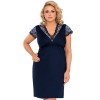 Ночная сорочка с короткими рукавами Donna DEBORAH PLUS nightdress, Цвет: темно-синий, Размеры: 5XL