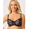 Кружевной мягкий бюстгальтер балконет Lina A 3069 черный, Цвет: черный, Размеры: 70C, изображение 4