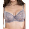 Кружевной мягкий бюстгальтер балконет Lina A 3069 чайка, Цвет: чайка, Размеры: 80E